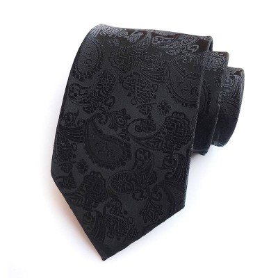 Manufacturers Supply Hot Style Polyester Paisley Flower Jacquard Fabric Men Neck Tie