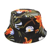 Creative new print double-faced fisherman hat for spring and summer outdoor casual basin hat